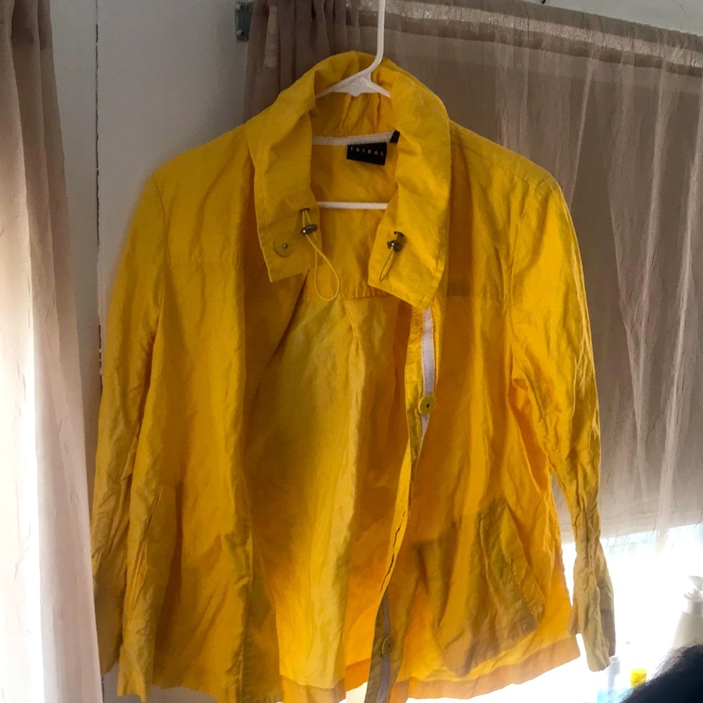 Yellow Tribal jacket & Coat